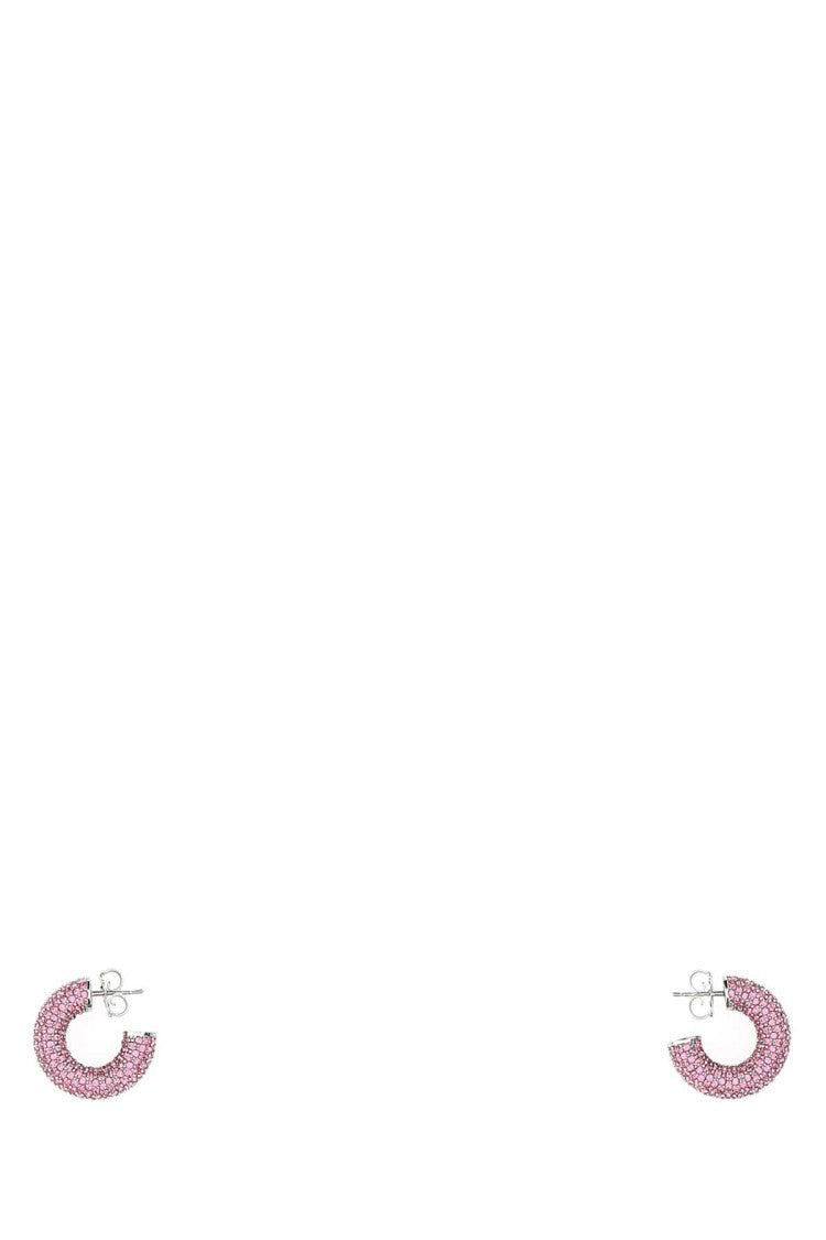 Amina Muaddi Embellished Metal Mini Cameron Earrings