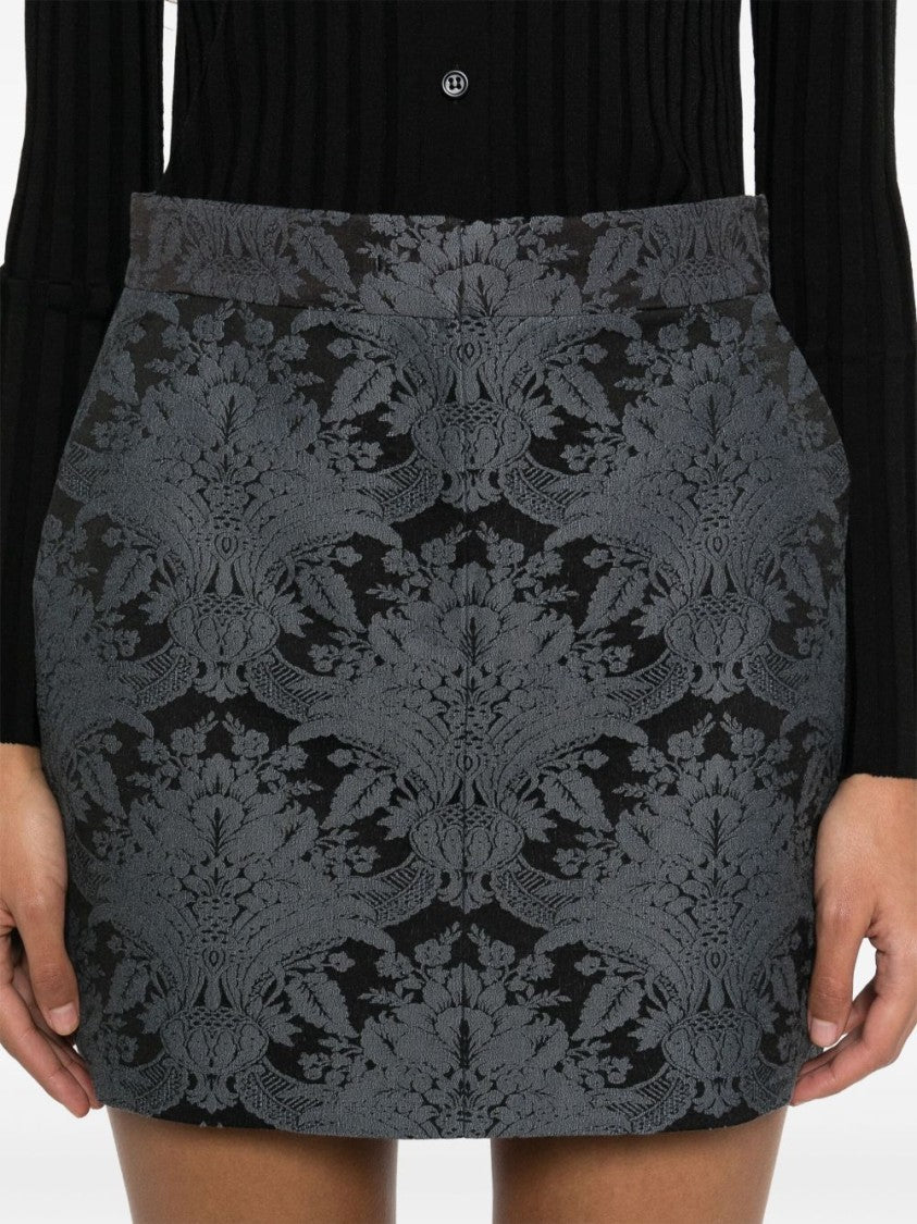 Max Mara Fitted Grey Skirt
