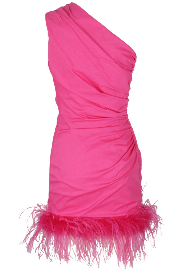 Giuseppe Di Morabito Fuchsia Poplin Mini Dress