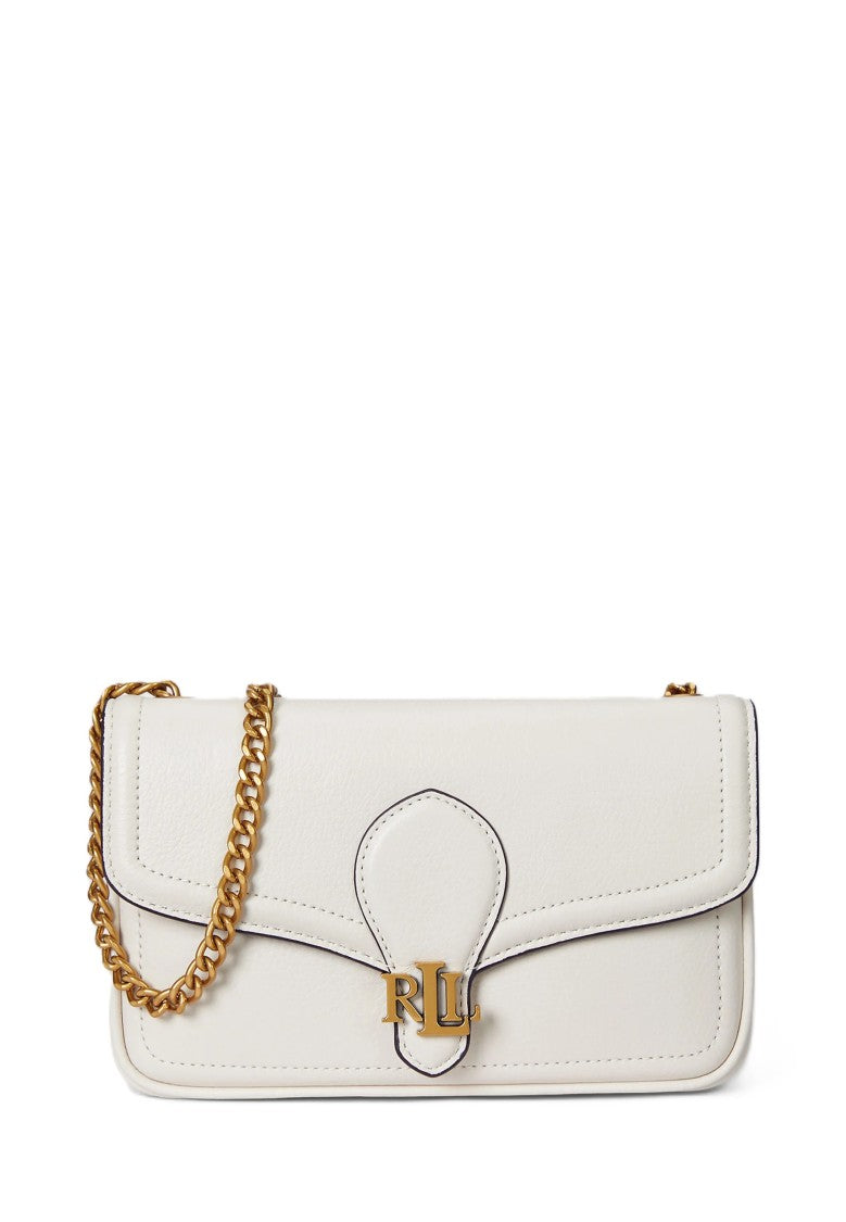 Lauren Ralph Lauren White Bradley Luxe Leather Chain Wallet