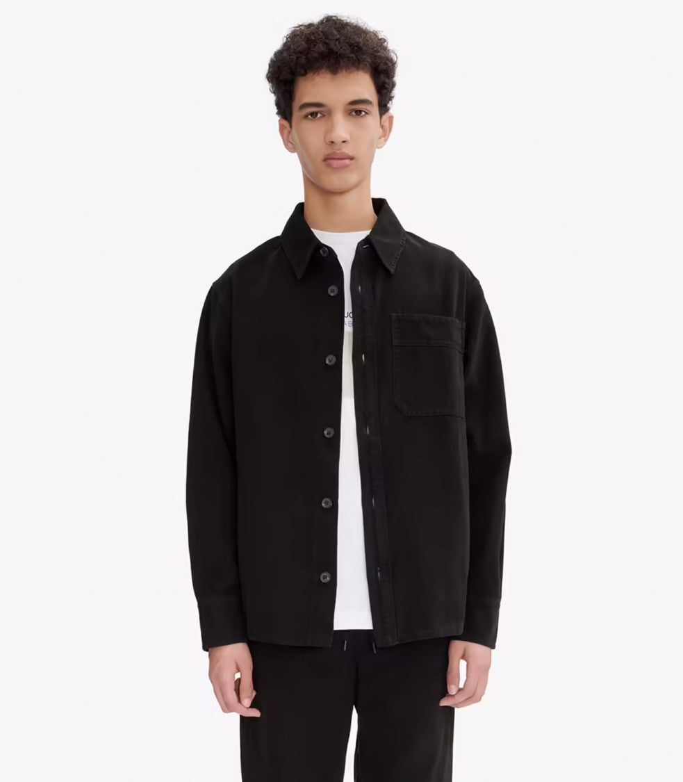 A.P.C. Black Heavyweight Canvas Overshirt