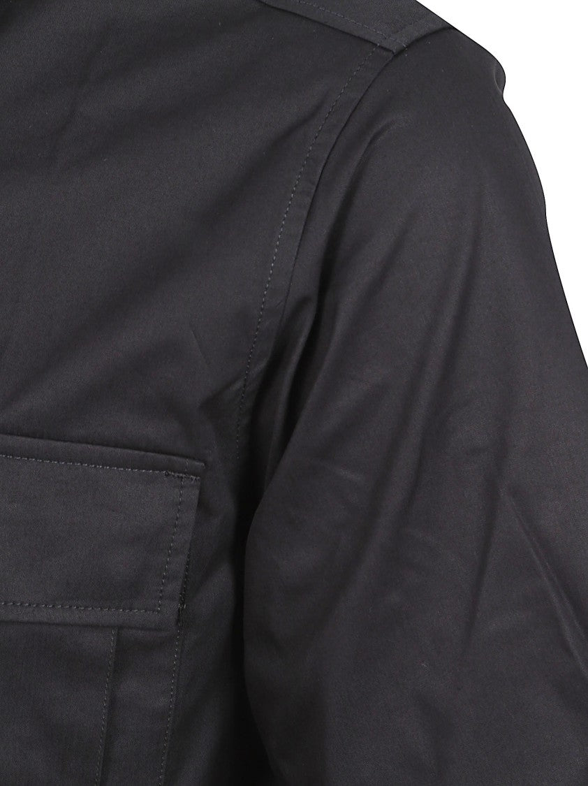 C.P. Company Short-Sleeved Shirt With Classic Collar And Functional Pockets