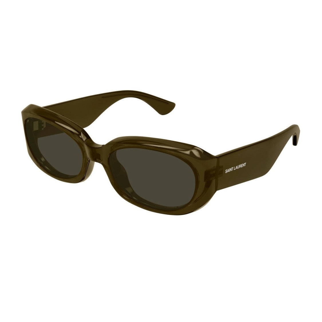 Saint Laurent Brown Sl 868 Bio-Injected Oval Sunglasses