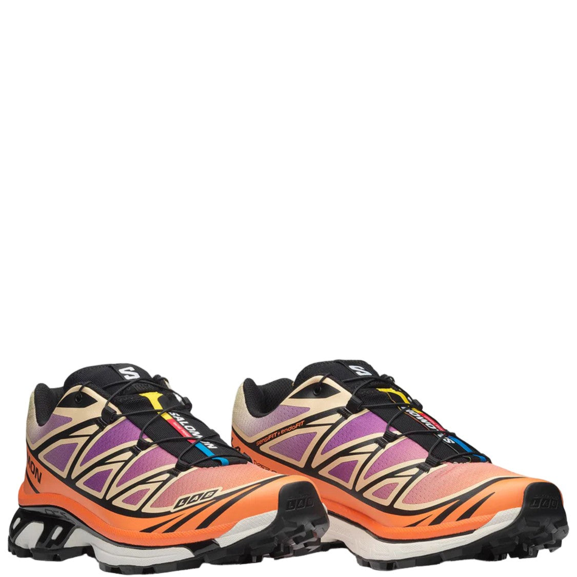 Salomon Multi-Colored Mesh Xt-6 Sneakers With Drawstring Closure
