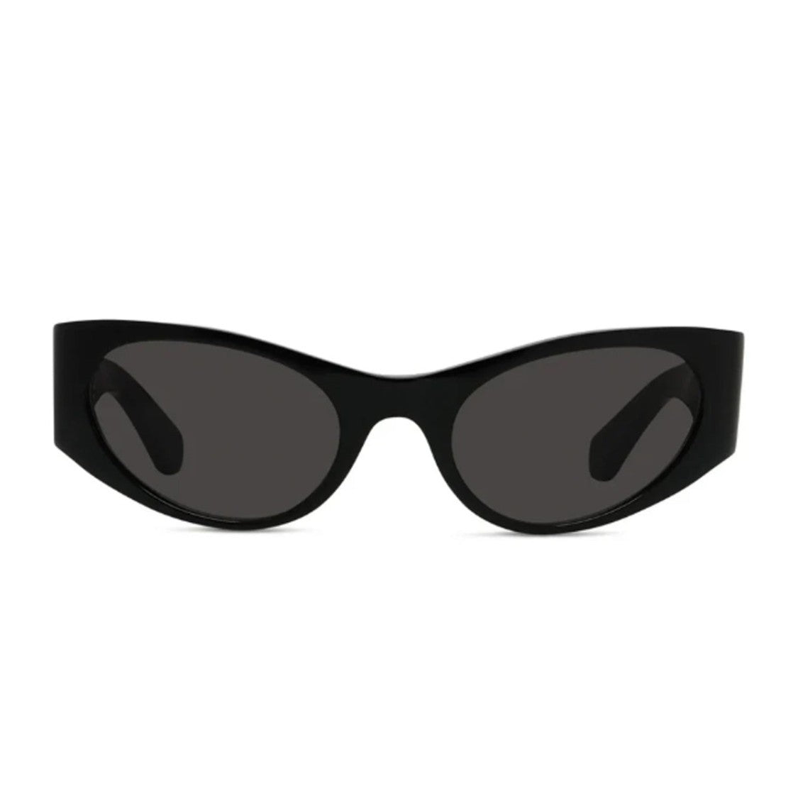 Loewe Black Elongated Oval Acetate Sunglasses