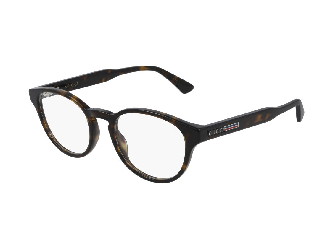 Gucci Gg0827o Tortoiseshell Acetate Round Eyeglasses