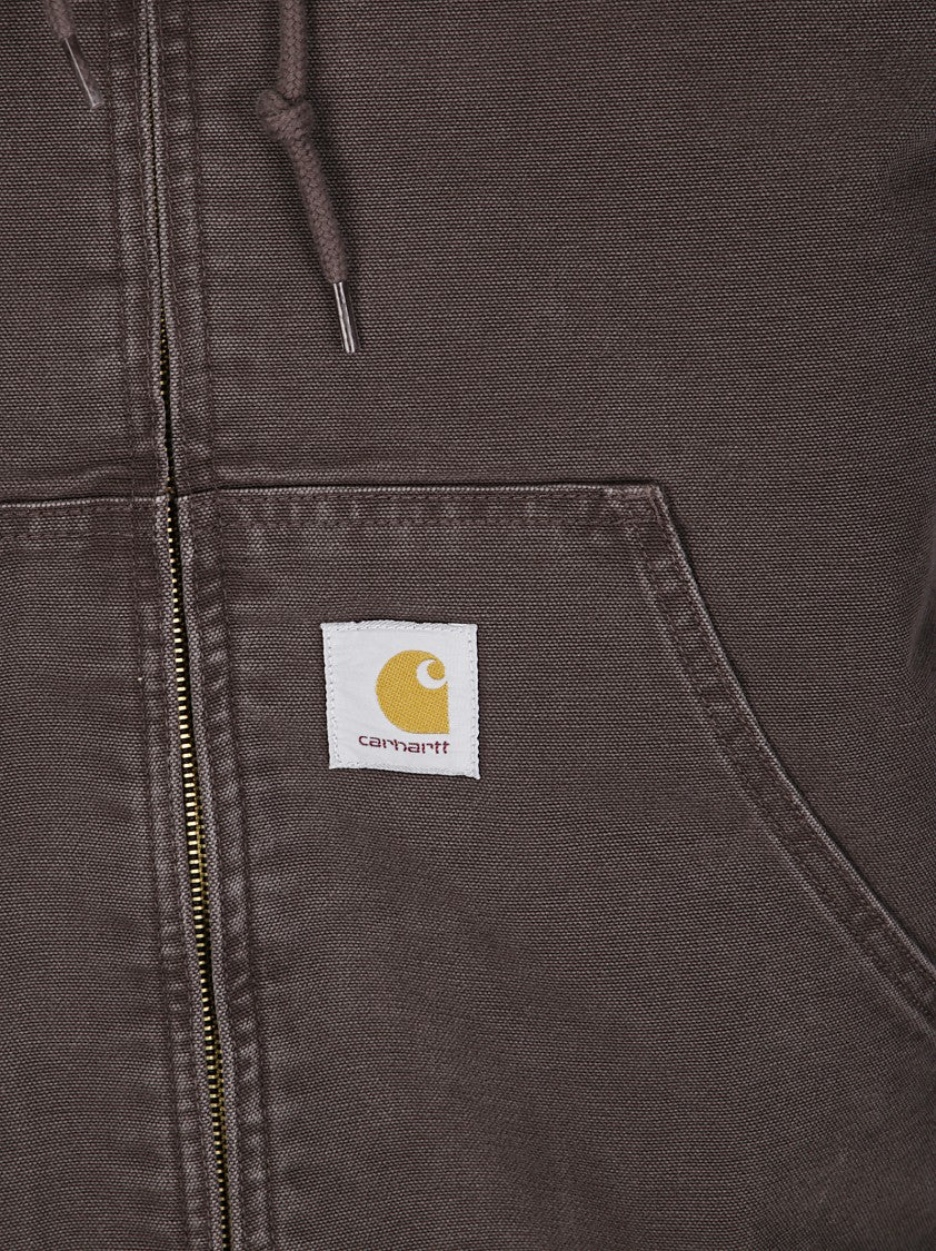 Carhartt Wip Padded Hooded Jacket With Drawstring And Zipper Closure