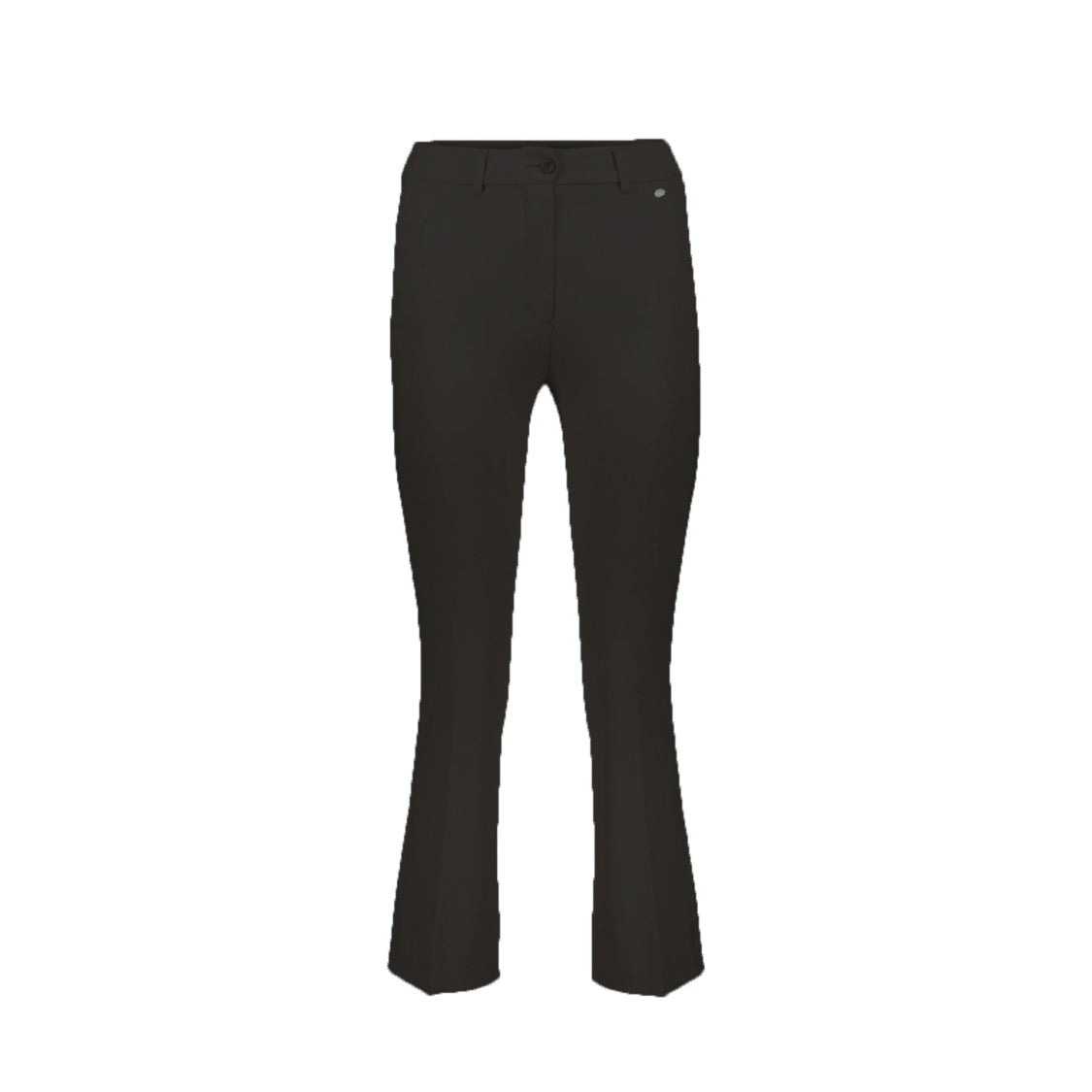 Herno Cropped Flared Trousers With Tailored Fit