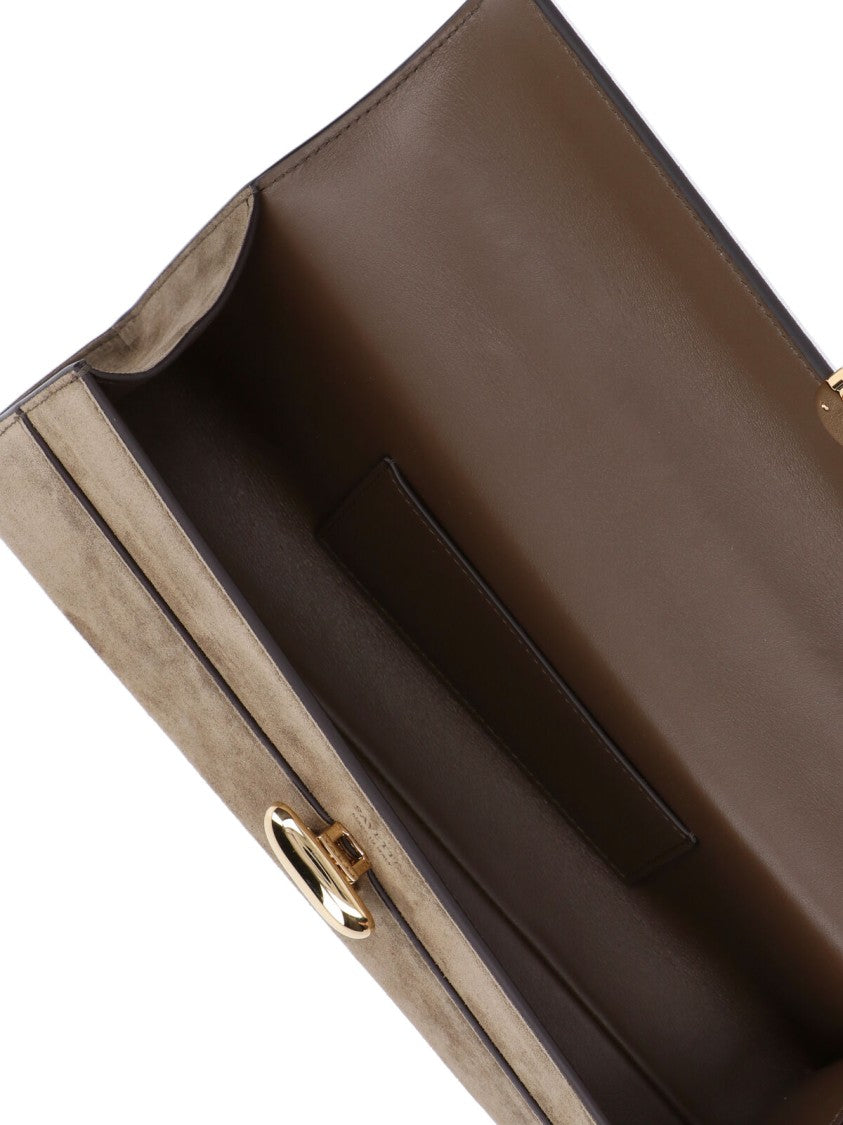 Savette Structured Handbag With Gold-Tone Clasp