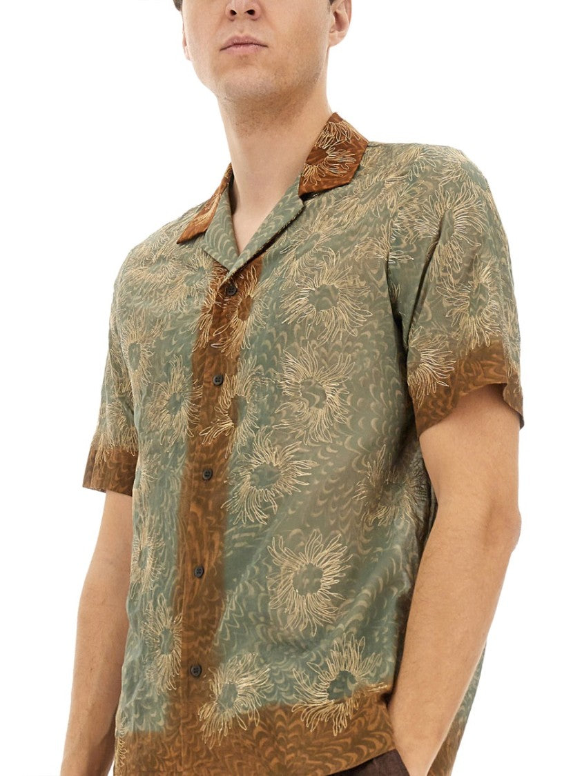 Dries Van Noten Boxy Fit Shirt With Classic Collar