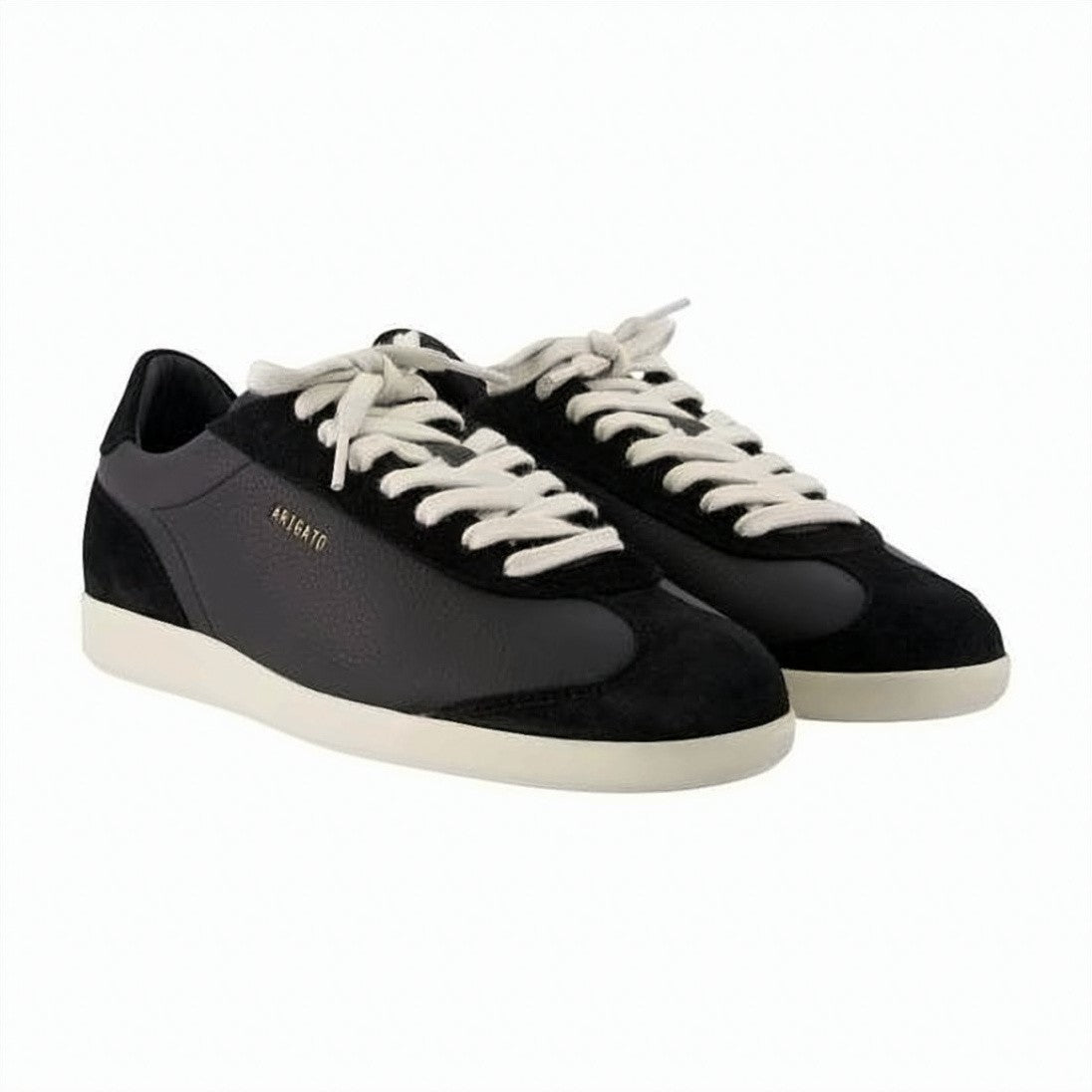 Axel Arigato Low-Top Sneakers In Smooth Leather And Suede With Gold Branding
