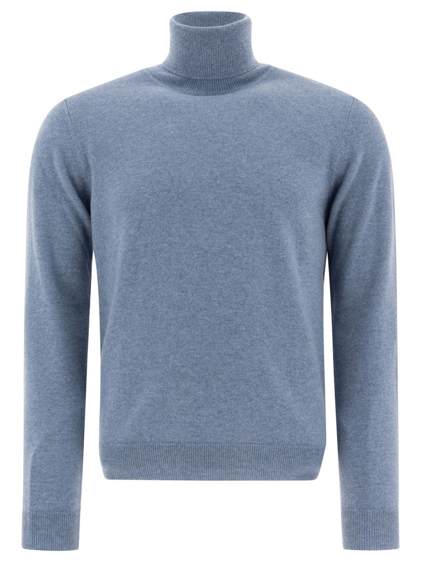 Malo Light Blue Knitwear Sweater