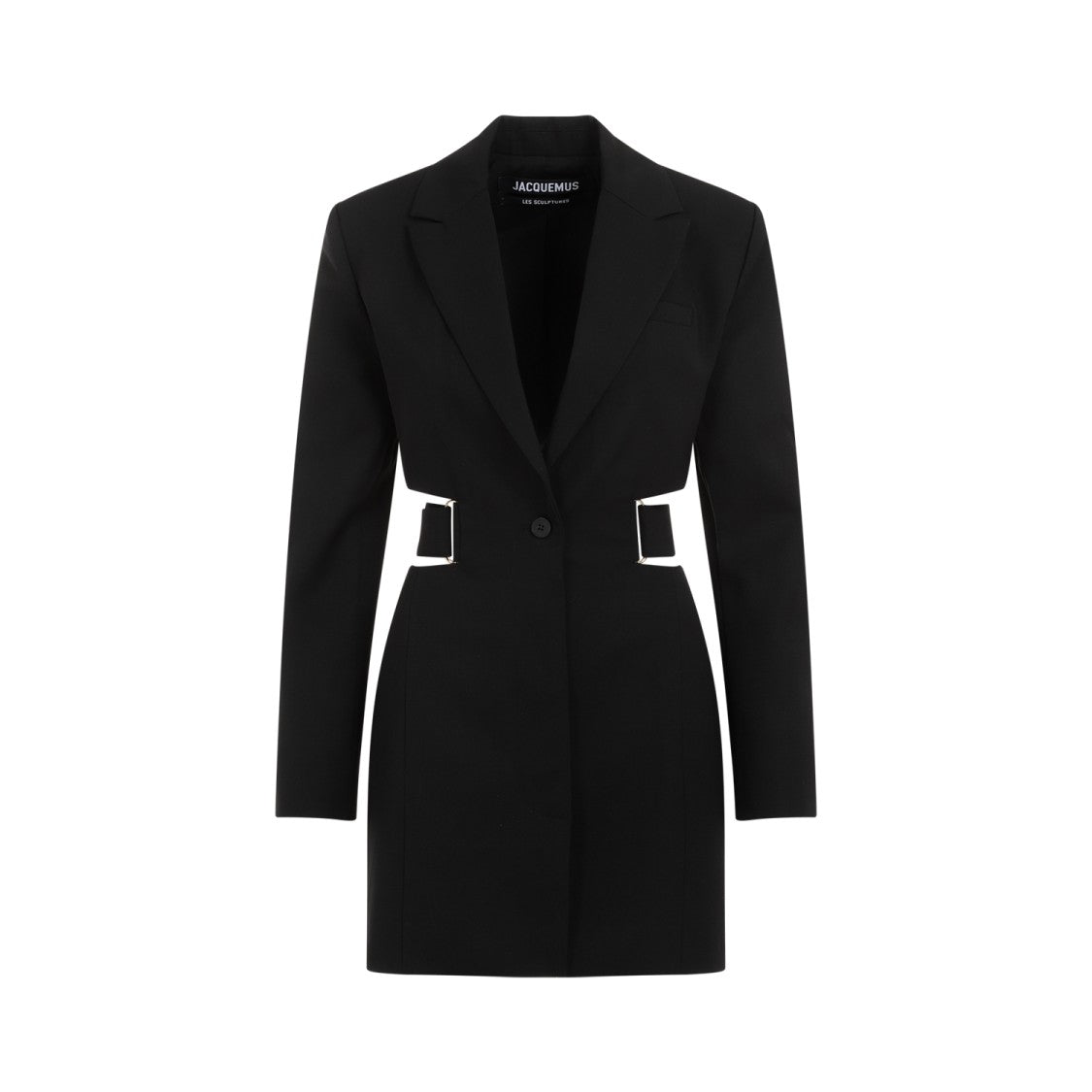 Jacquemus La Robe Bari Black Wool Mini Dress