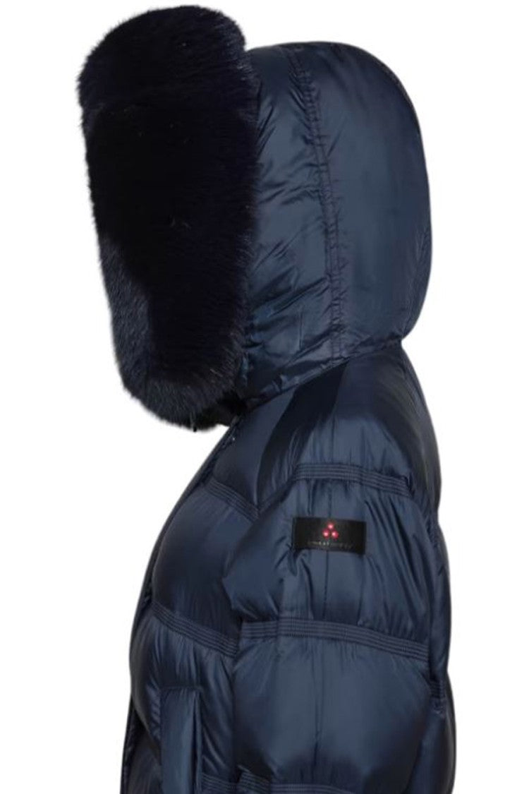 Peuterey Blue Takan Fur-Hood Down Jacket