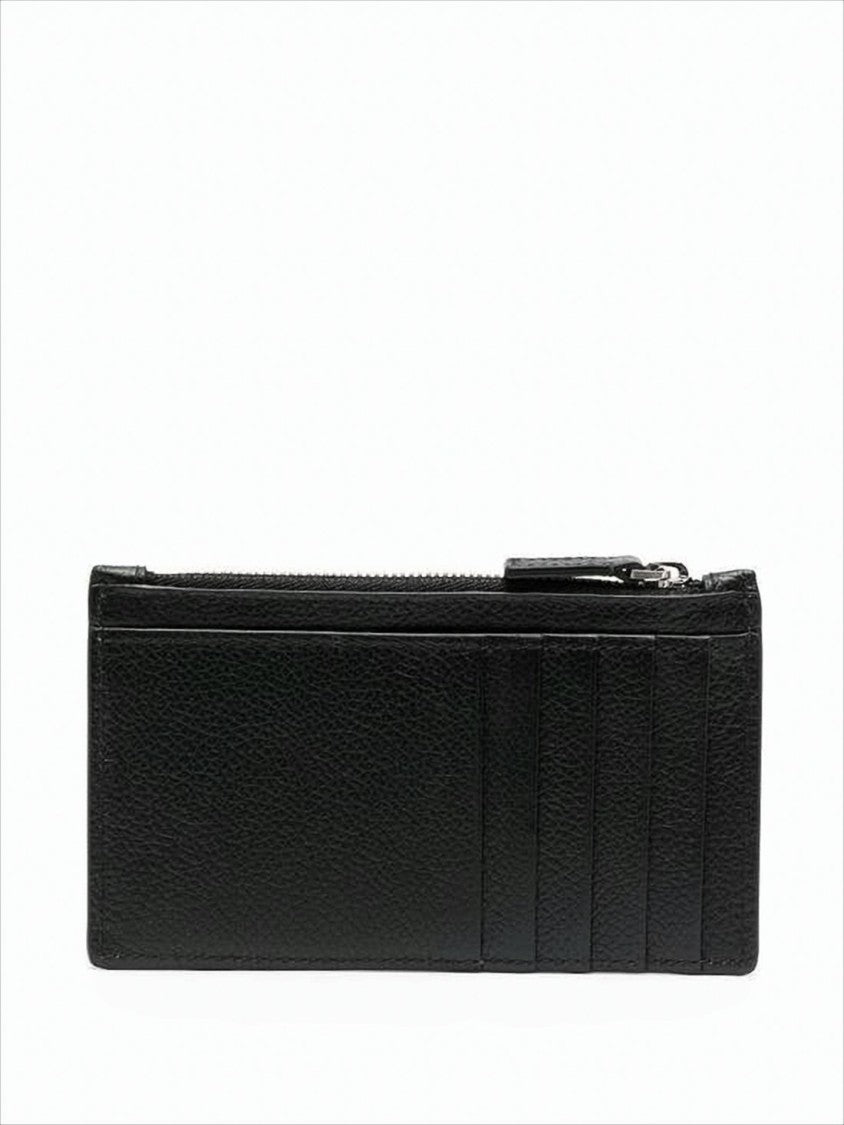 Balenciaga Textured Calf Leather Card Wallet