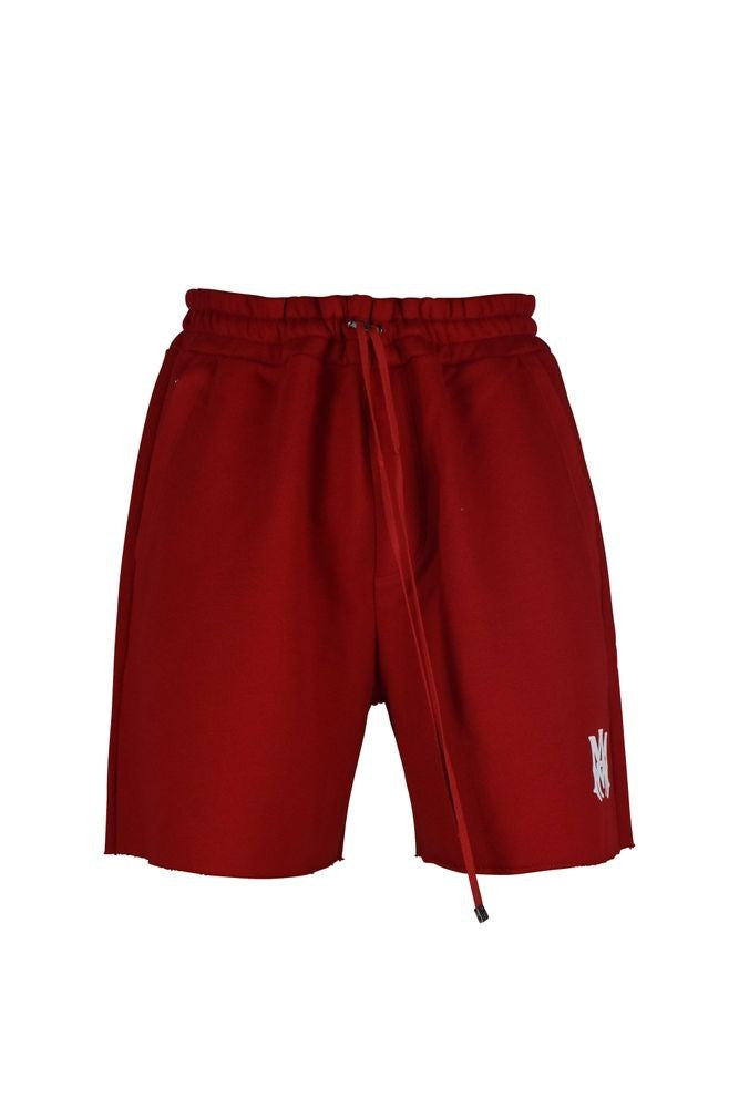 Amiri Red Cotton Shorts With Adjustable Waist