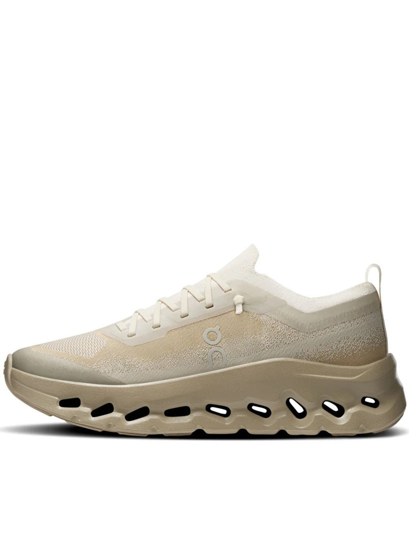 On Beige Cloudtilt Mo Breathable Mesh Running Sneakers