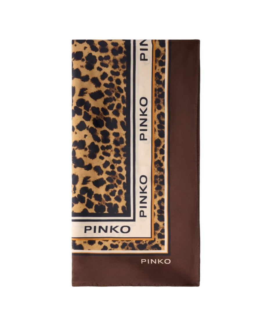 Pinko Animal Print Scarf