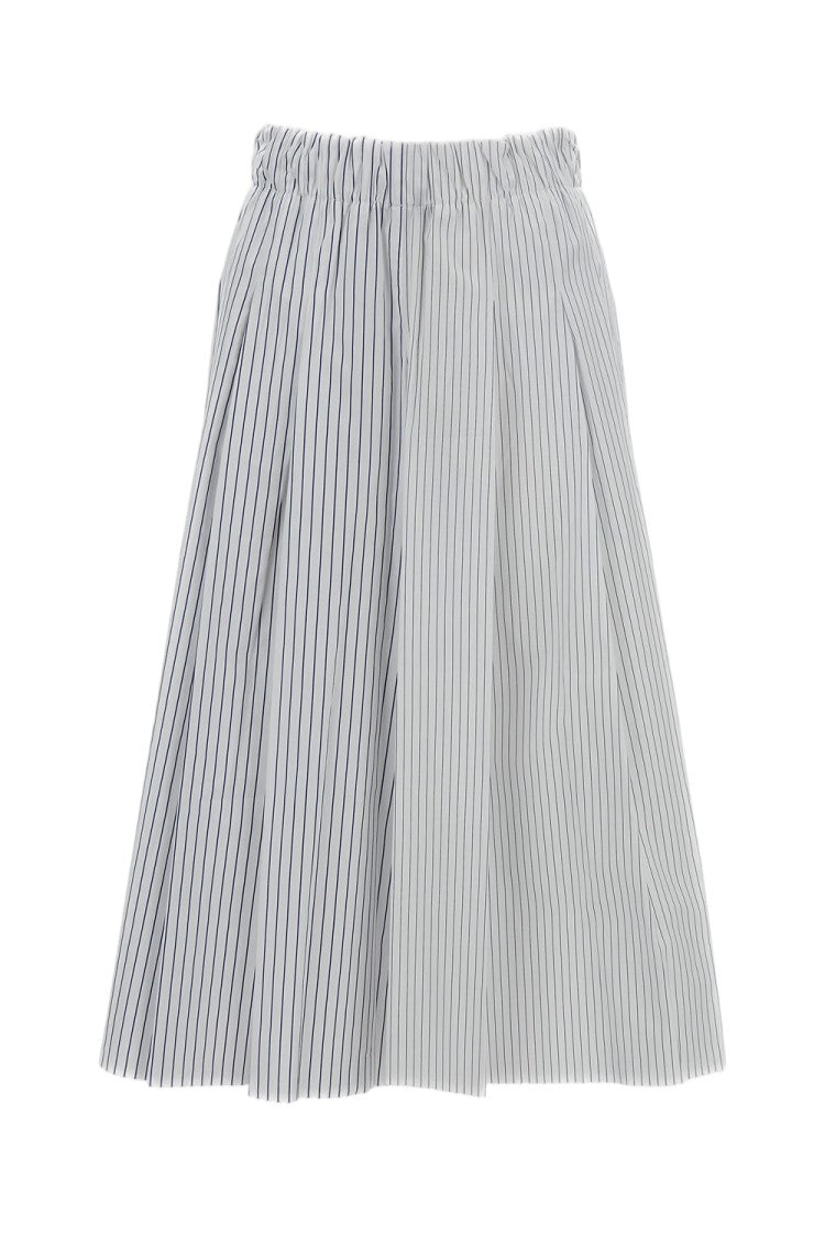 Jejia Wide-Leg Striped Culottes With Elasticated Waistband