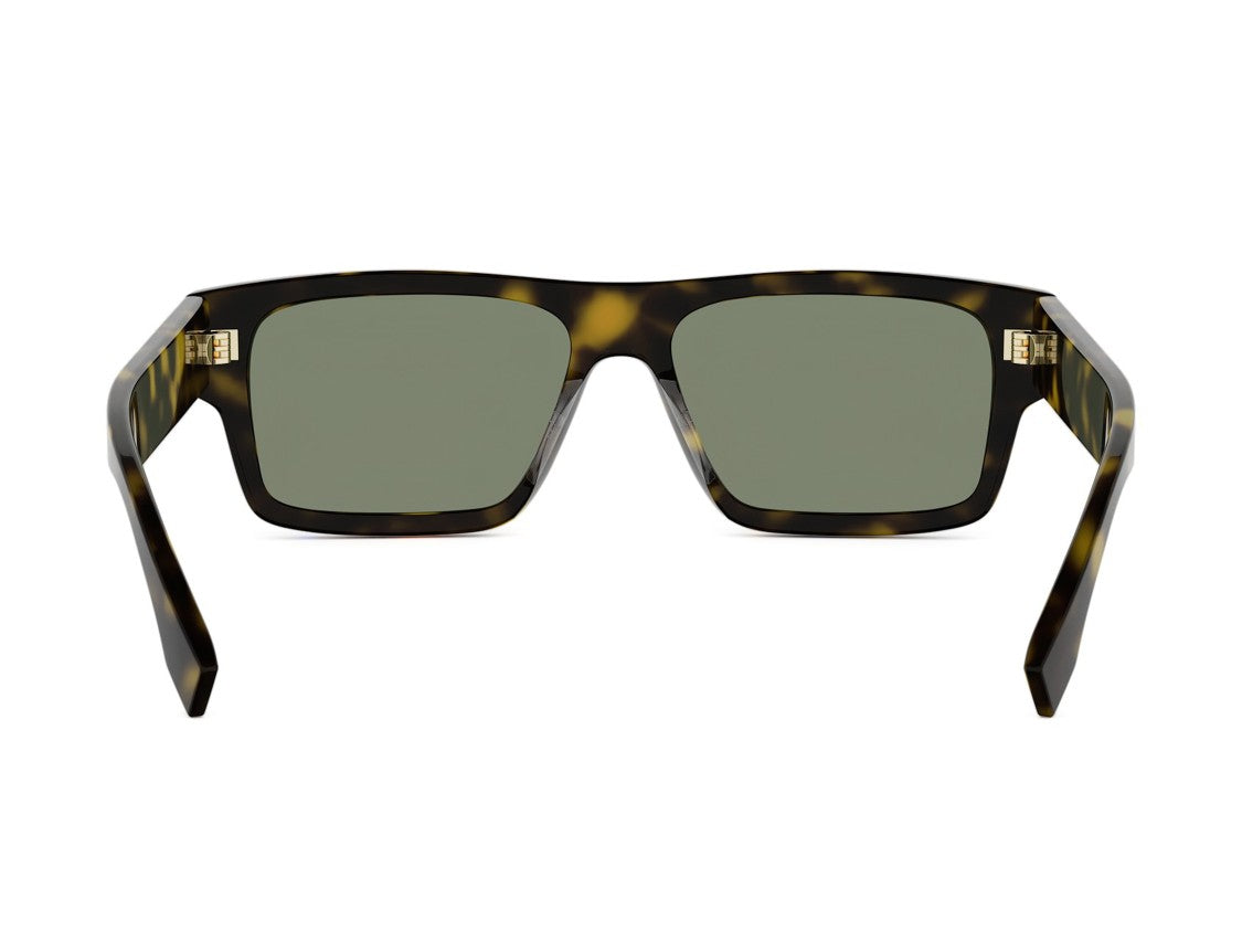 Fendi Fe40215i Oversized Square Tortoiseshell Sunglasses