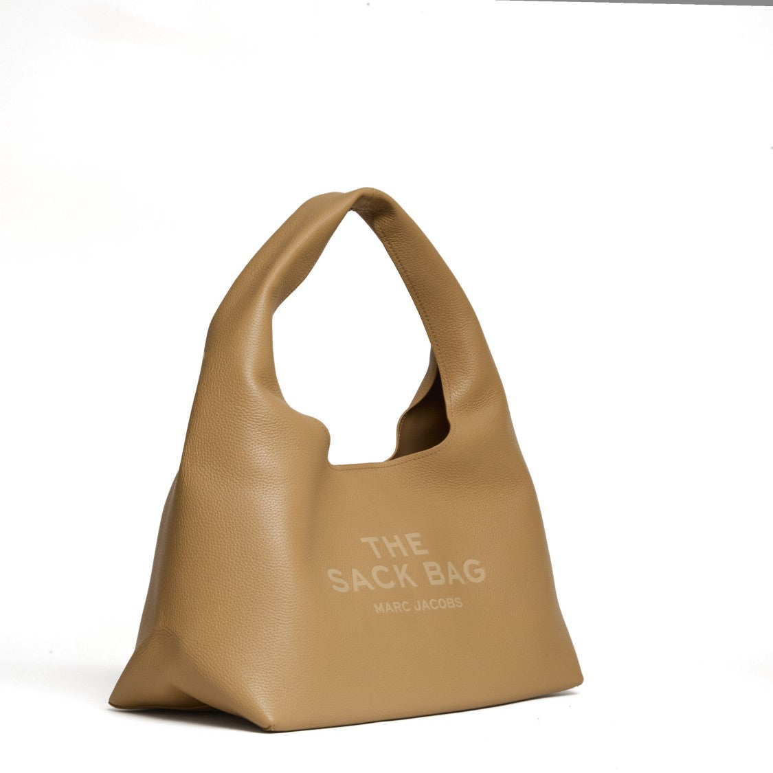 Marc Jacobs Textured Leather Shoulder Bag With Gathered Handle