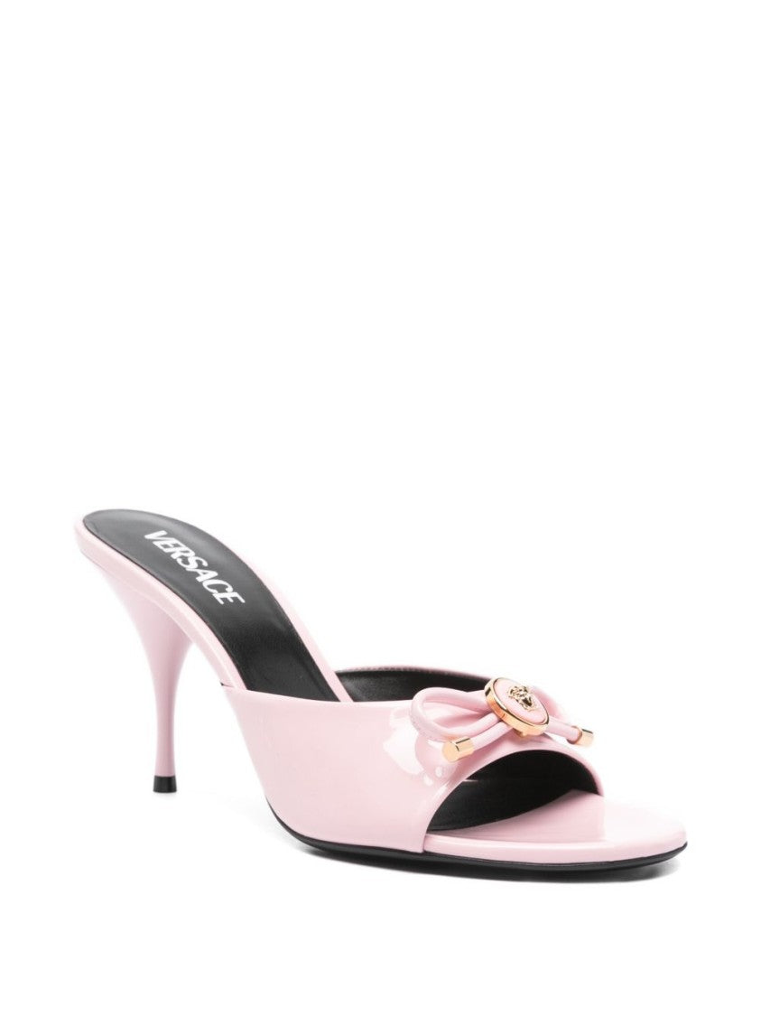 Versace Silk And Nylon Blend Strappy Sandals
