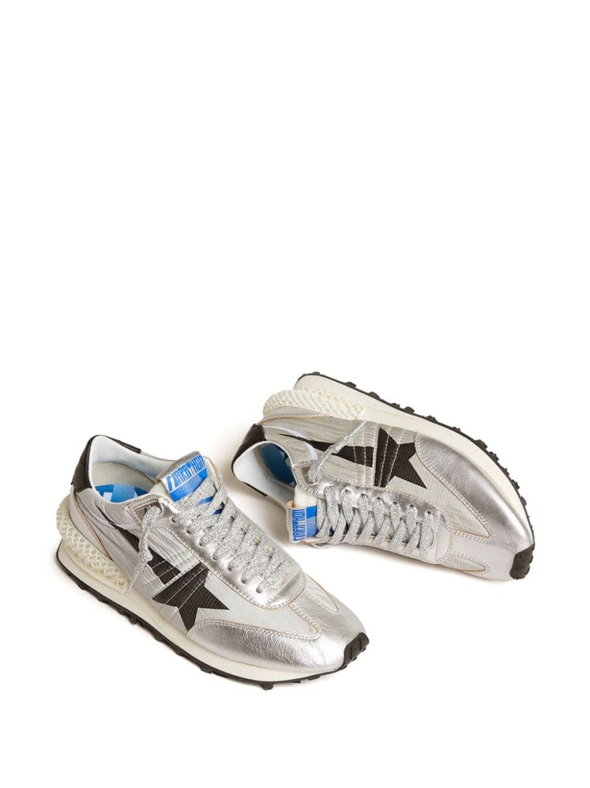 Golden Goose Metallic Sneakers With High-Quality Leather And Rubber Soles
