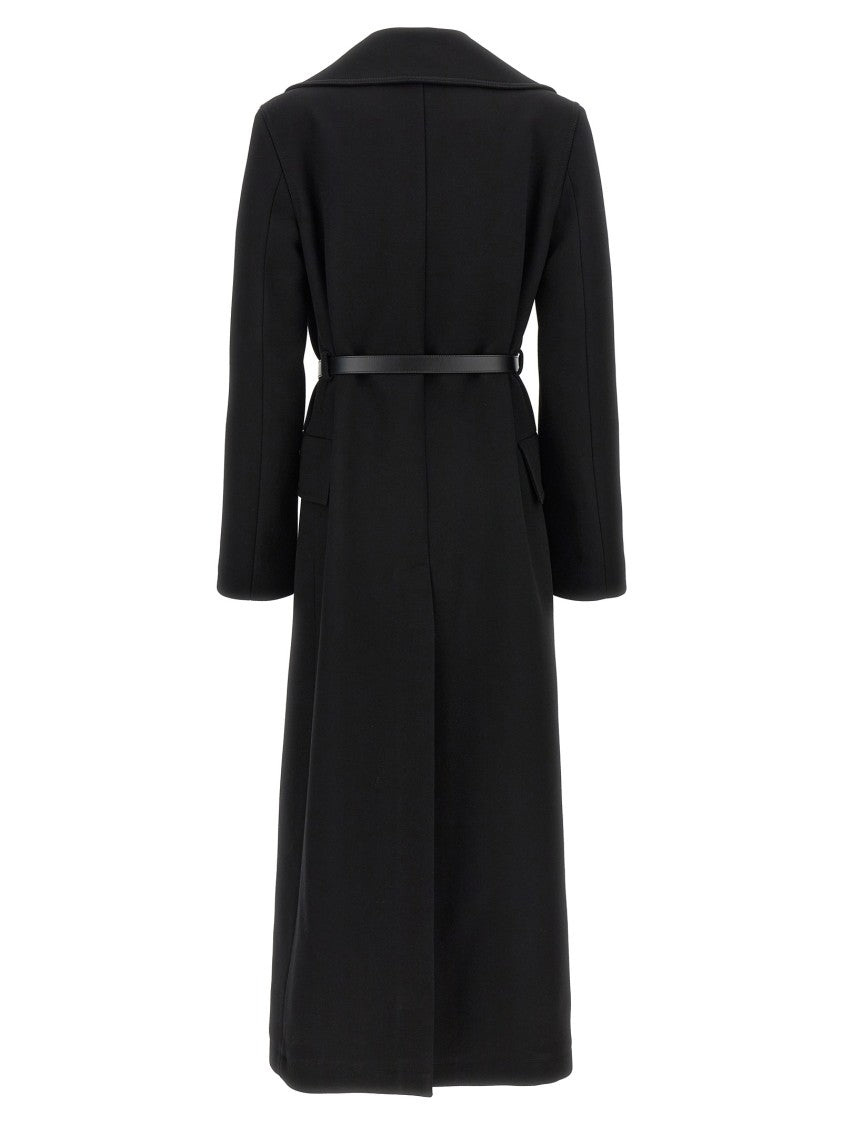 Jil Sander Structured Wool Double-Breasted Coat