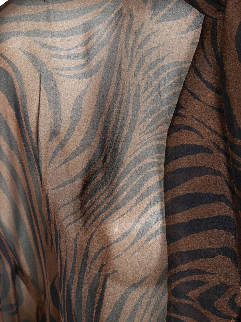 Max Mara Mst Ballata Zebra Print Blouse