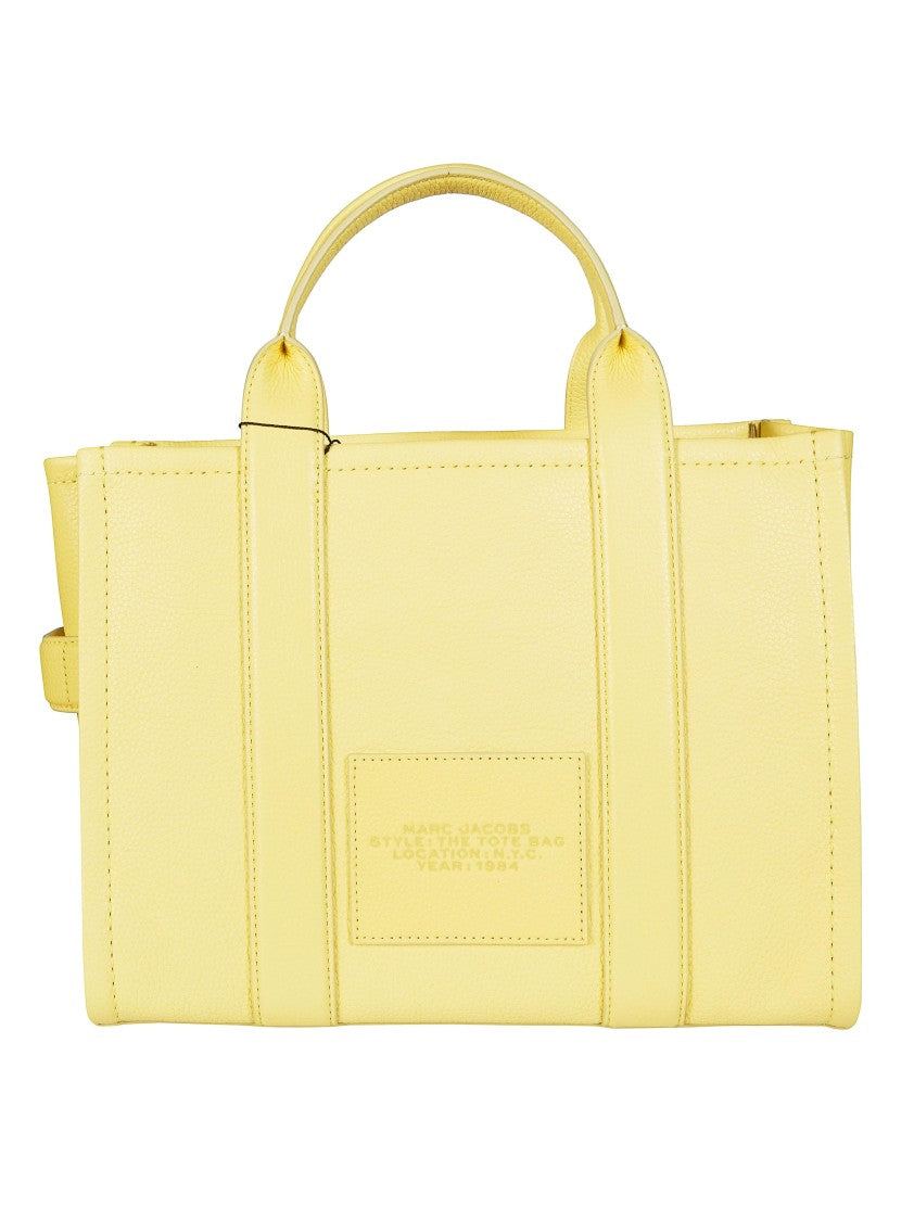 Marc Jacobs Yellow Smooth Leather Medium Tote Bag