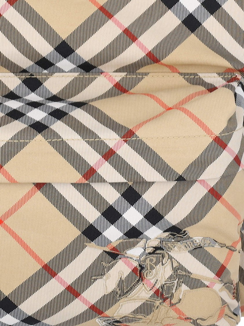 Burberry "Check" Backpack Beige