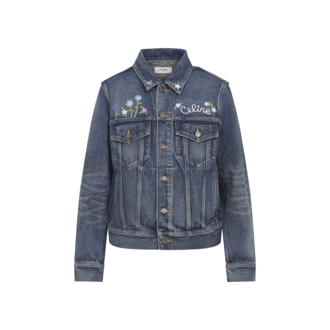 Celine Vintage Blue Denim Jacket