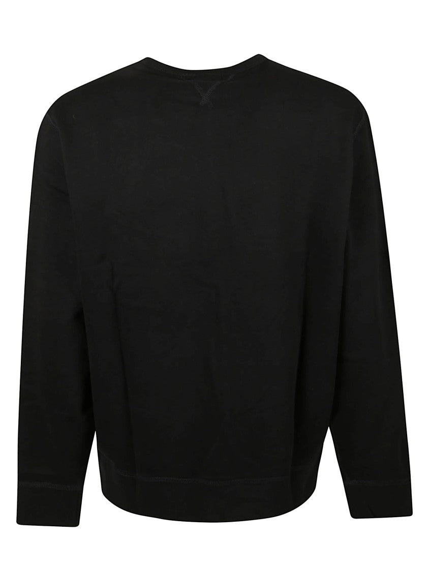 Polo Ralph Lauren Black Minimalist Crew Neck Cotton-Blend Sweatshirt