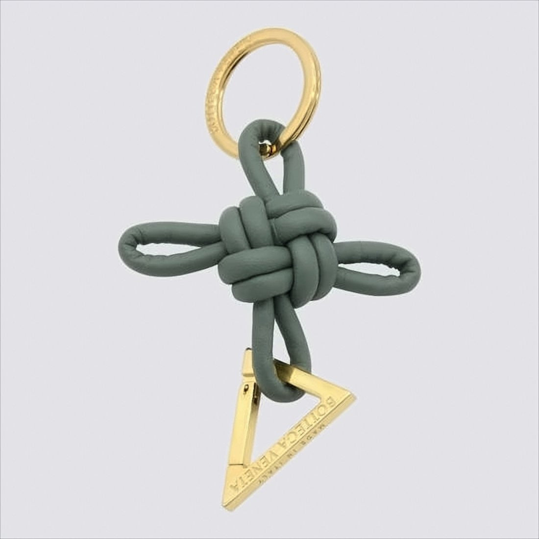 Bottega Veneta Knotted Lambskin Leather Keyring