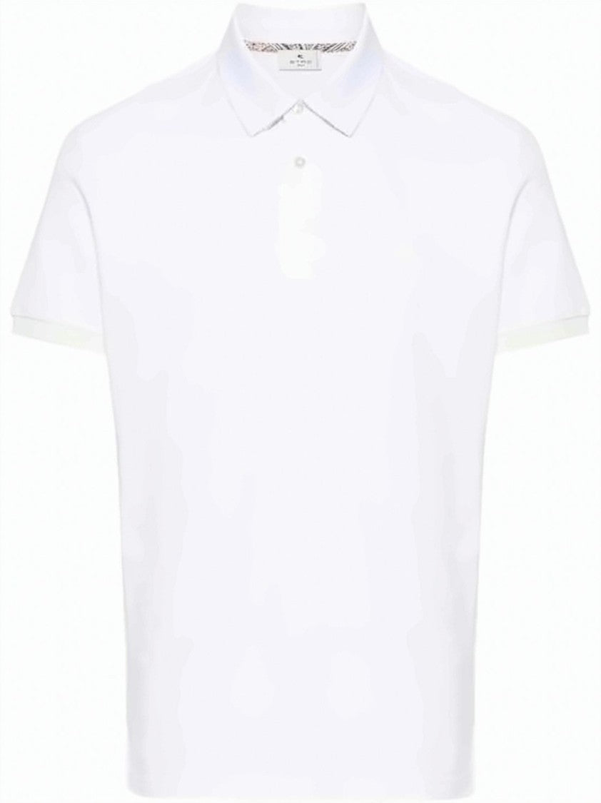 Etro Minimalist Short-Sleeve Polo Shirt With Traditional Collar