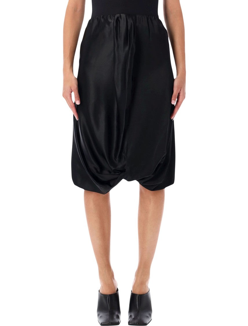7 For All Mankind Cinch Hem Draped Gathered Mini Dress
