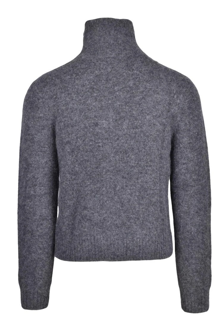 Isabel Marant Alpaca Zip Sweater - Grey