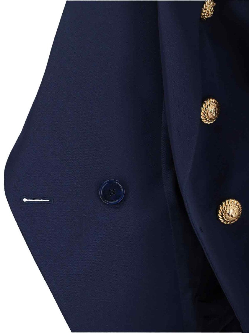 Balmain Double-Breasted Blazer – Blue
