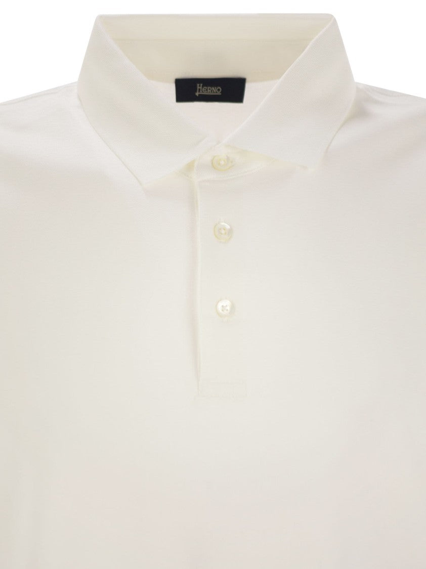 Herno Cotton Jersey Polo Shirt
