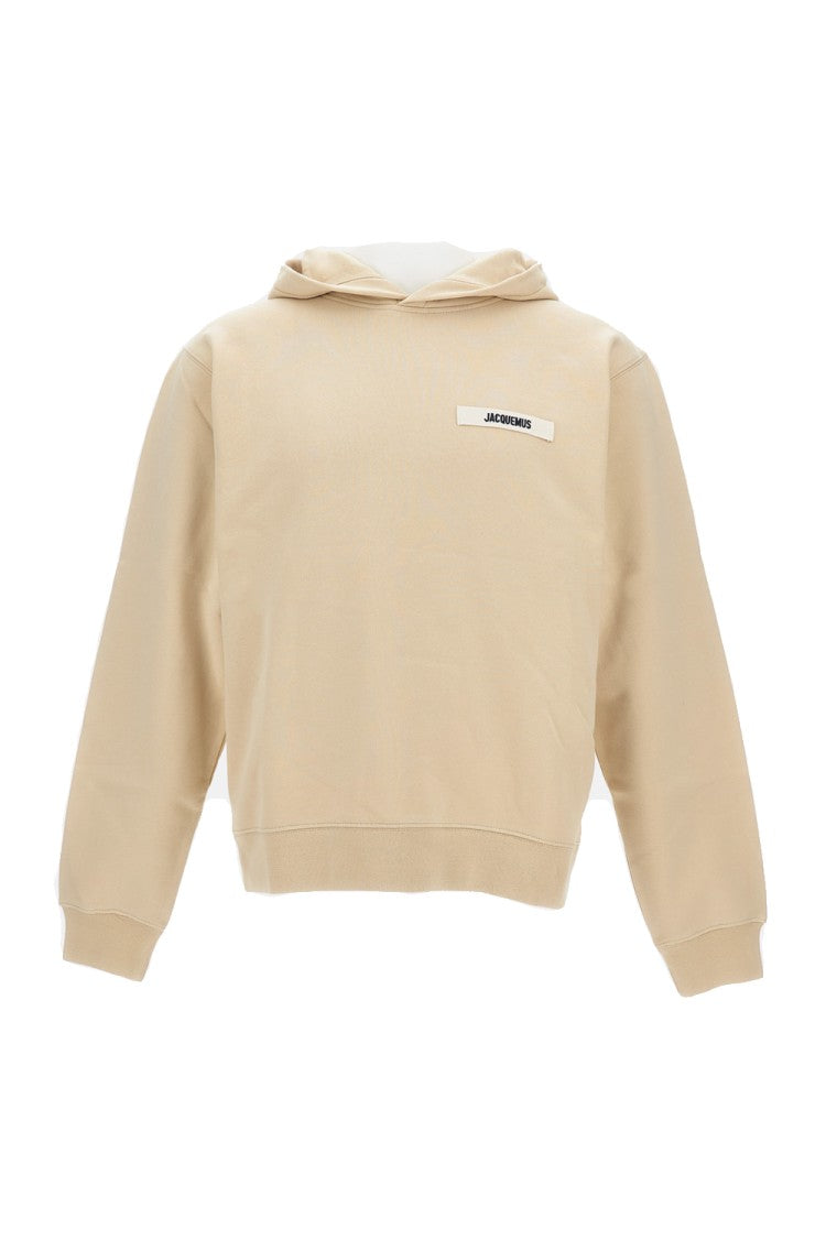 Jacquemus Relaxed Fit Gros Grain Hoodie With Ribbed Cuffs