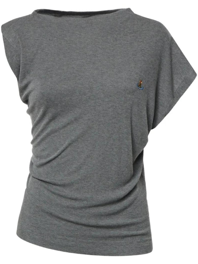Vivienne Westwood Hebo Ribbed Boat-Neck Top