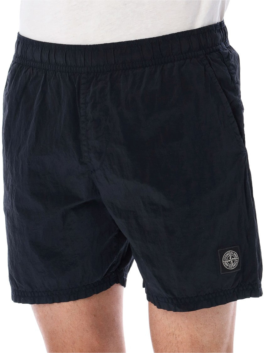 Stone Island Relaxed-Fit Nylon Shorts With Multiple Pockets