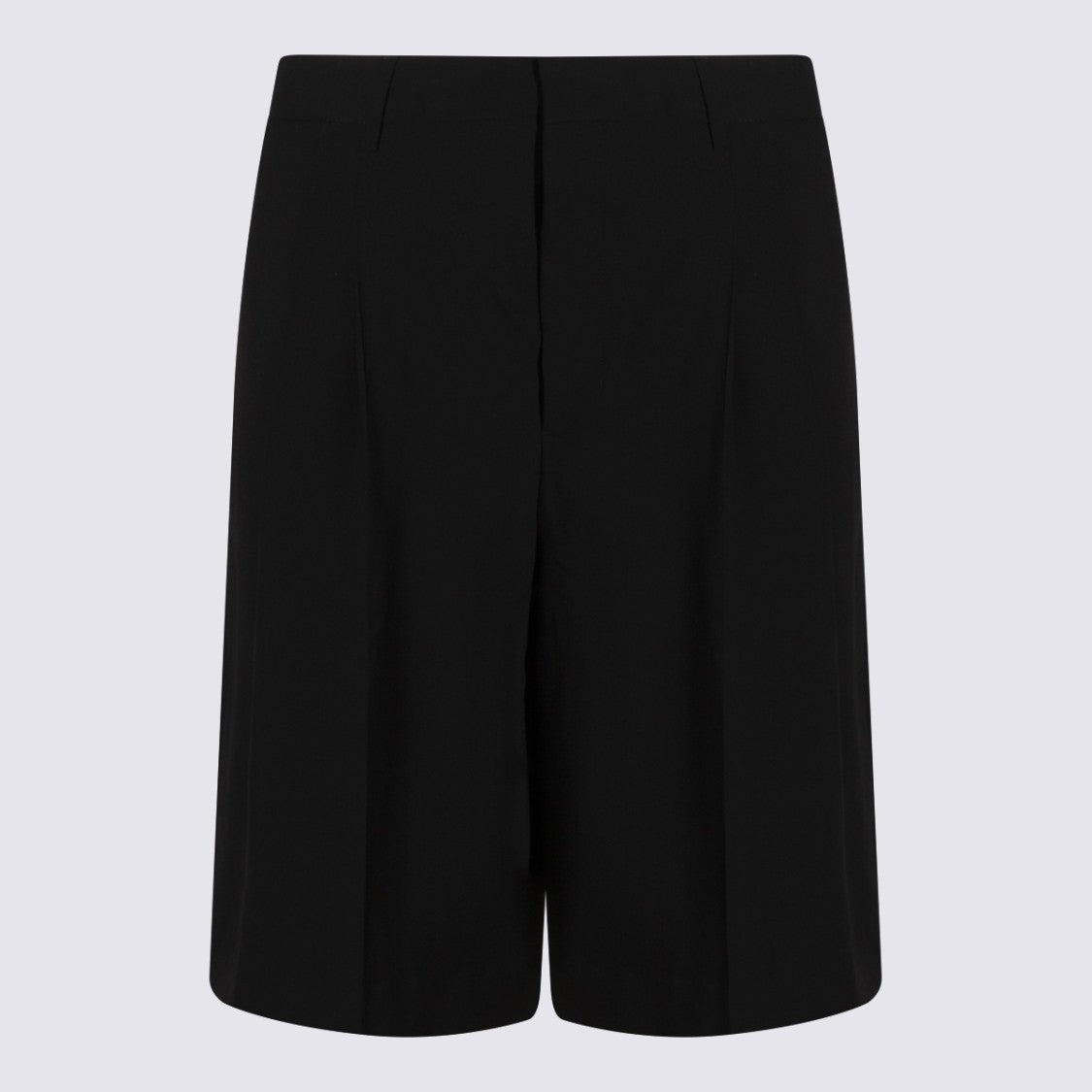 Ami Paris Black Wool Shorts