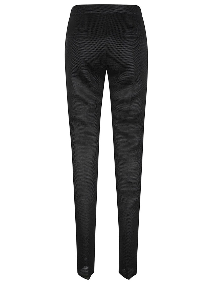 Max Mara Tapered Pants With Unique Mesh Overlay