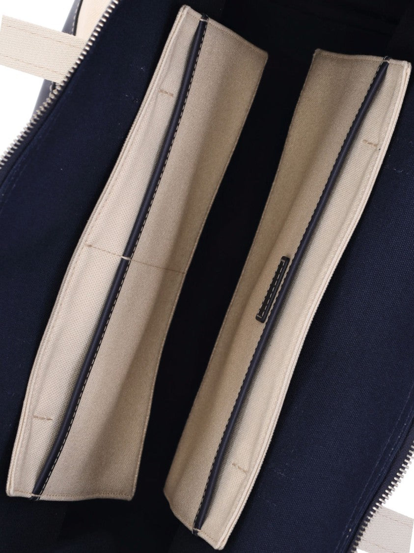 Polo Ralph Lauren Beige Logo Cotton-Blend Tote Bag