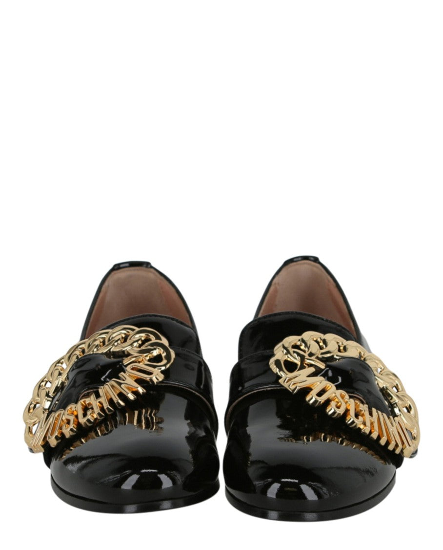 Moschino Logo Buckle Loafers