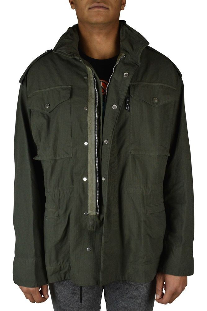 Off-White Military Green Zippered Jacket