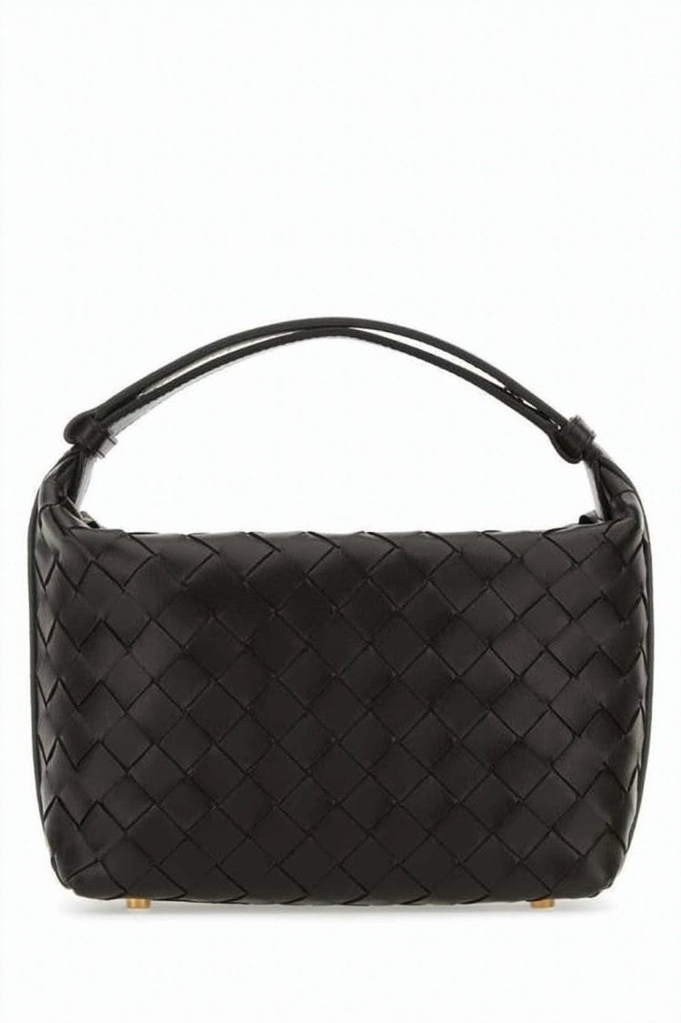 Bottega Veneta Mini Wallis Tote Bag With Distinctive Woven Texture