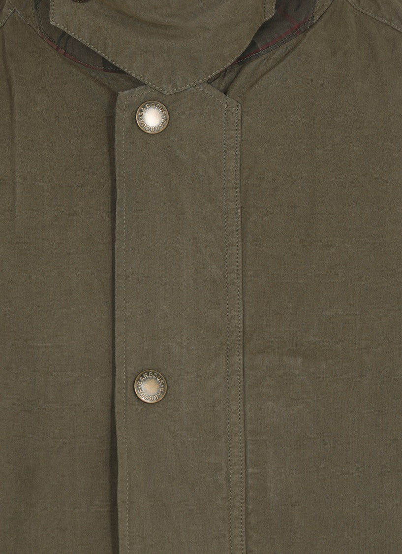 Barbour Olive Green Tracker Casual Cotton Jacket