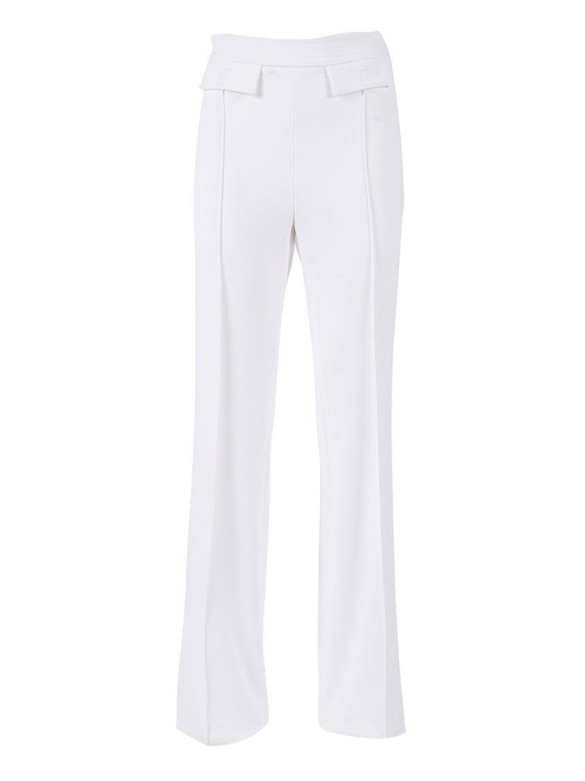 Elisabetta Franchi High Waisted Tailored Tab Straight-Leg Pants